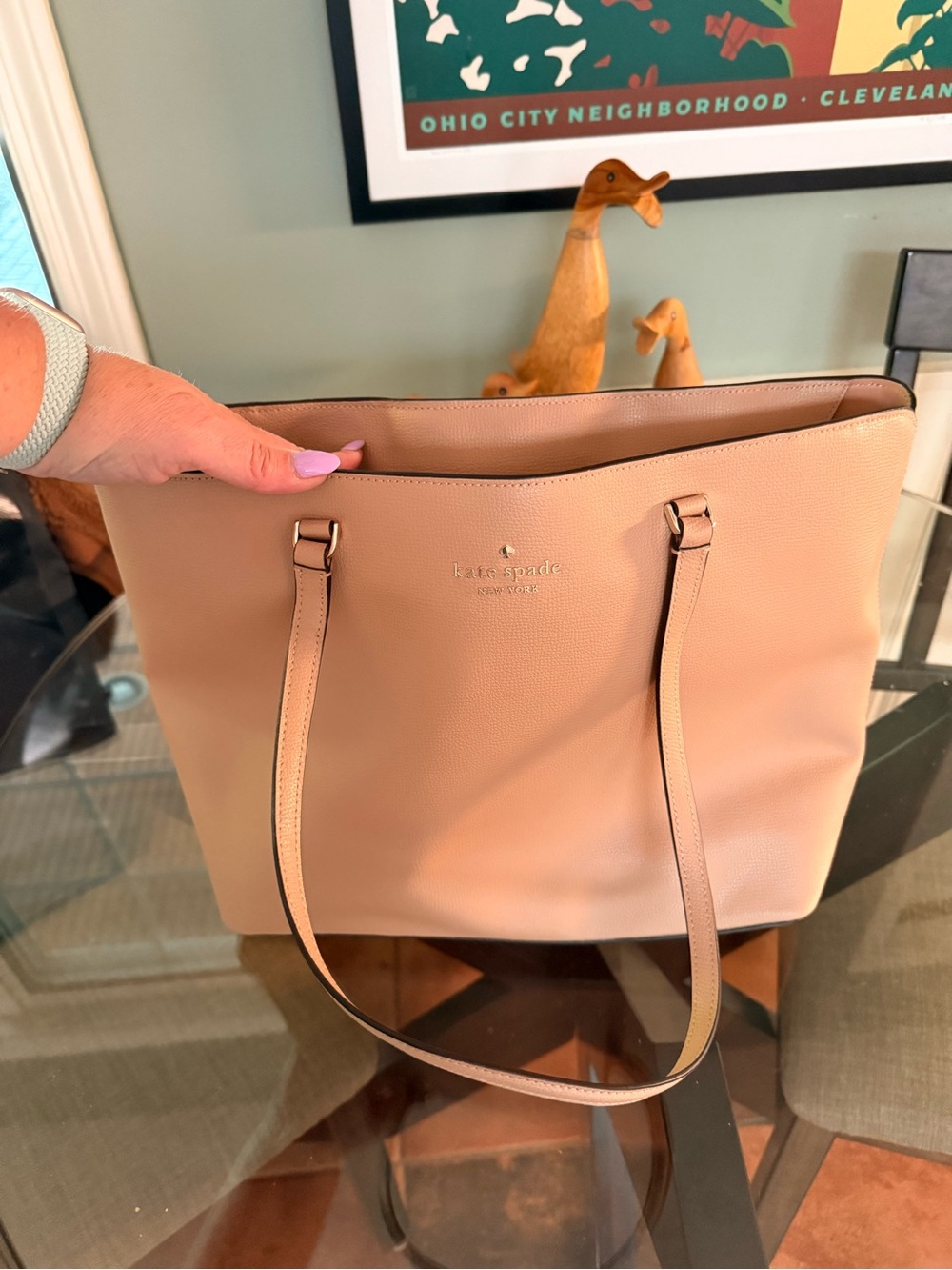 kate spade Blush Pink Leather Tote